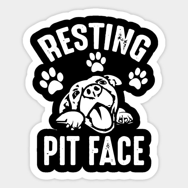 resting pit face Sticker by Dermotstore